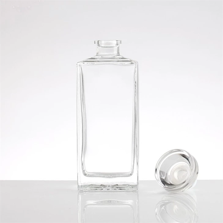A Thick Rectangular Transparent Glass Bottle best